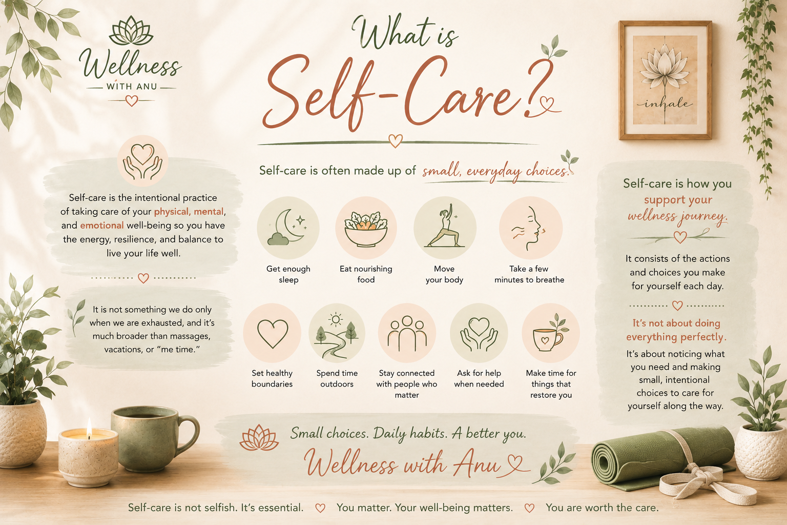 Self care infographic