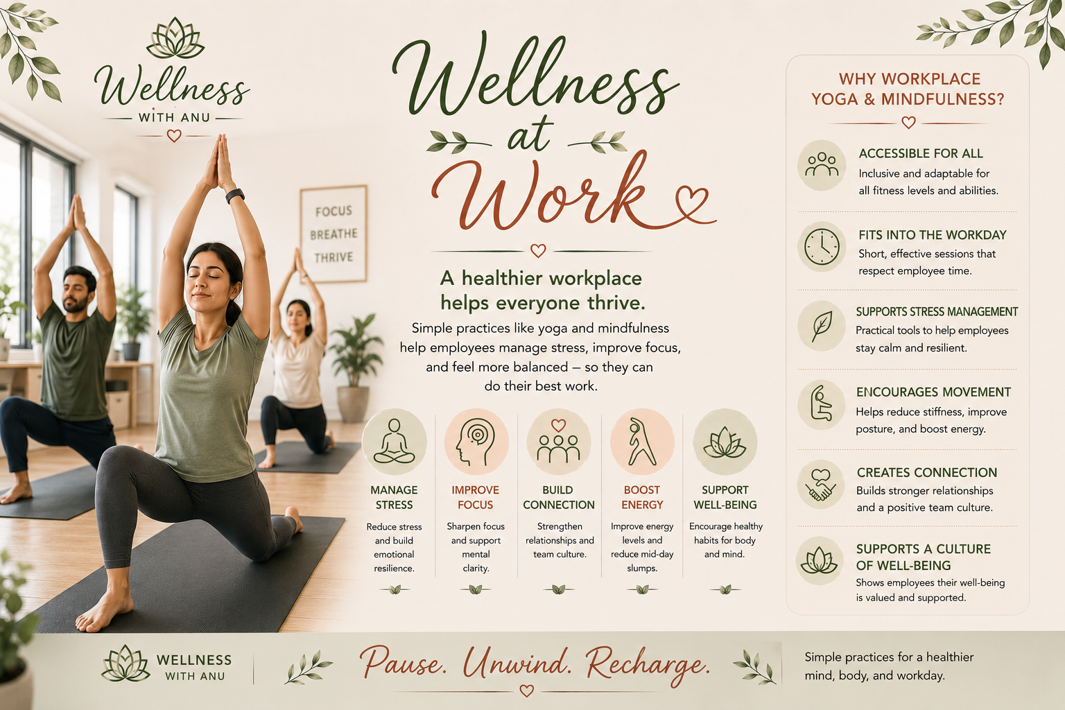 Wellness at work infographic
